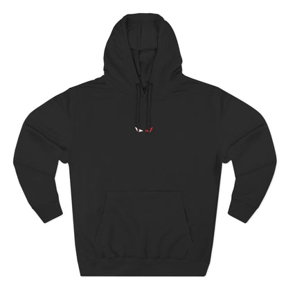 KAIZEN REBORN Hoodie in Black — front view, premium unisex pullover hoodie