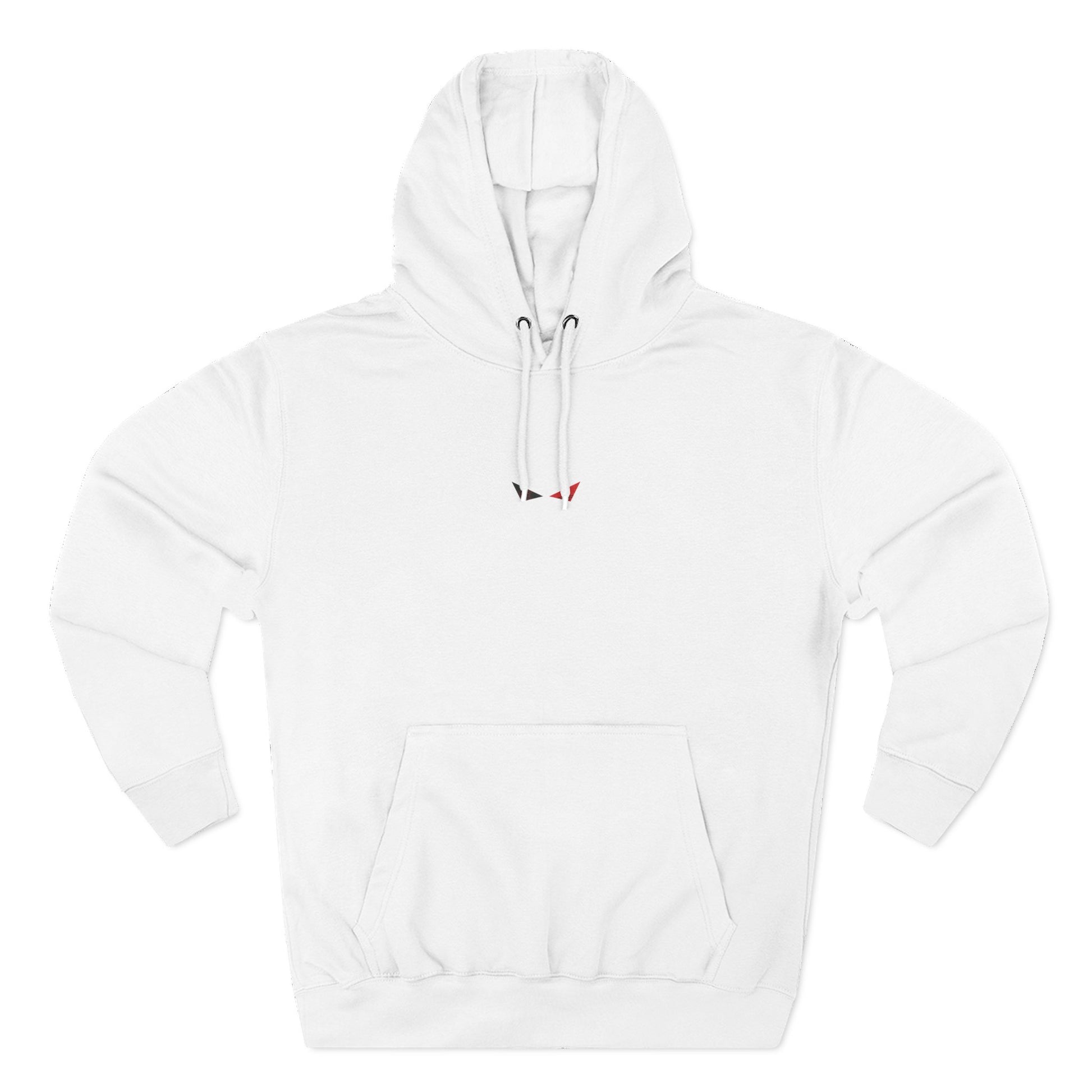 KAIZEN REBORN Hoodie in White — front view, premium unisex pullover hoodie
