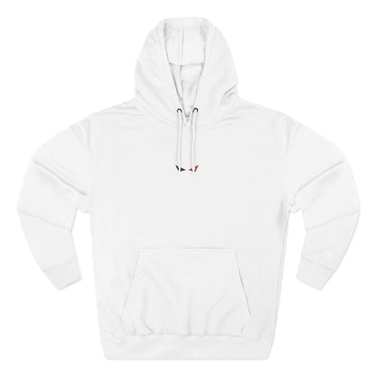 KAIZEN REBORN Hoodie in White — front view, premium unisex pullover hoodie